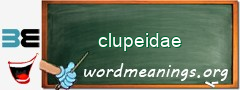 WordMeaning blackboard for clupeidae